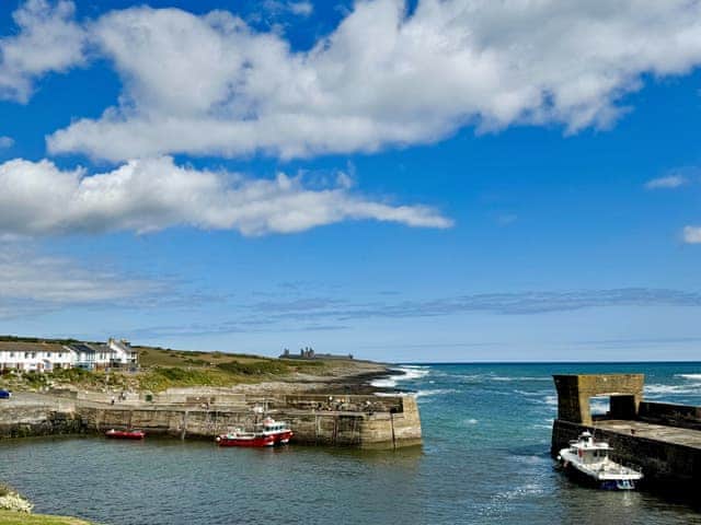 Craster Harbour - One minute walk from<br />Bramble Cottage. | Bramble Cottage, Craster, near Alnwick