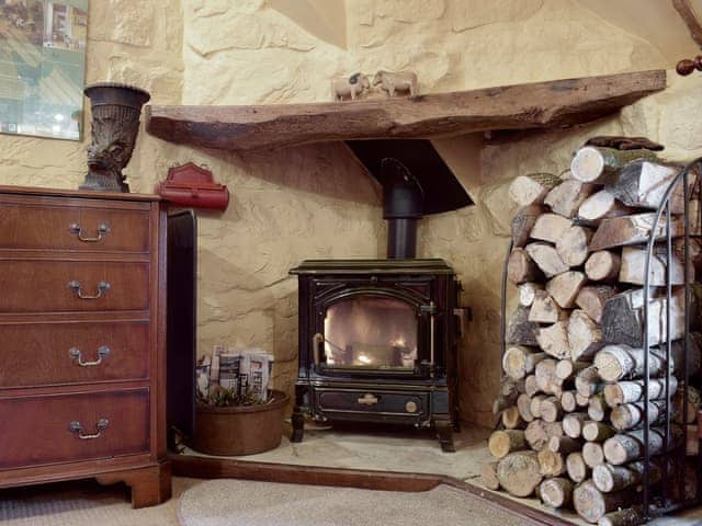 Traditional wood burning stove | The Hayloft - Red House Farm Cottages, Glaisdale, near Whitby