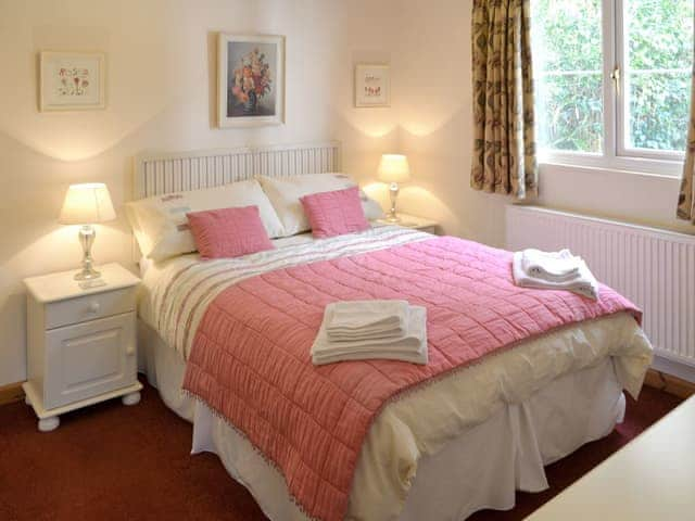 Comfortable double bedroom | River Lodge, Polperro, near Looe