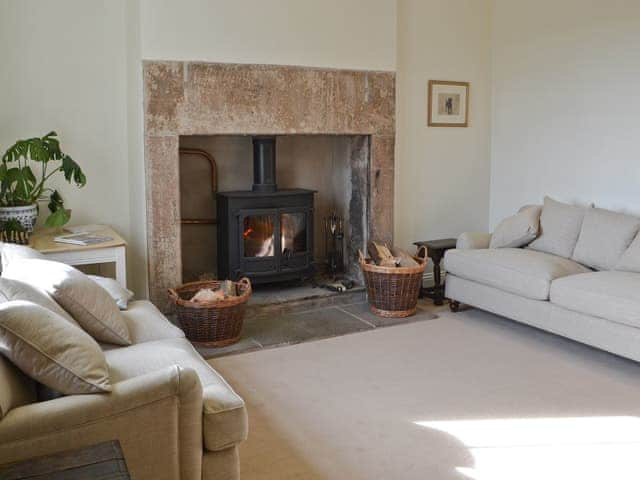 Living room with inglenook fireplace & wood burner | Cragside Cragend CottagesEast Cottage, near Cragside, Rothbury