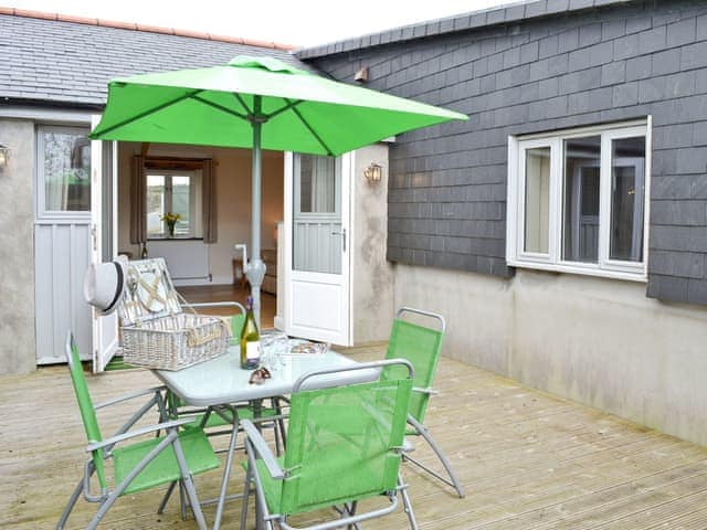 Outdoor eating area | Tresidder Barn, Constantine, near Falmouth