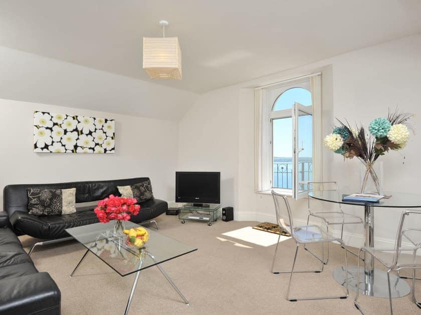 Stylish living and dining room | Apartment 1 - Astor House, Torquay