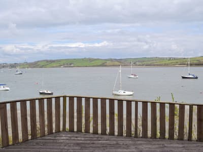 View over lake from terrace | Tamar View, Cargreen Village, near Plymouth