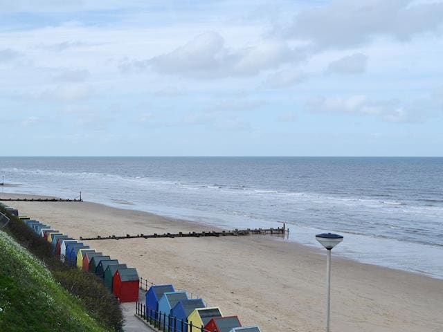 The golden sands of the local beach seems to go on for miles | Beachcomber, Mundesley, near North Walsham