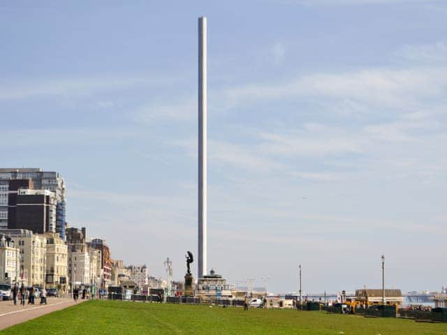 British Airways I360 tower on Brighton promenade