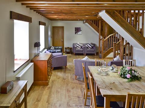 Living room with dining area | The Roost - Manor Farm Cottages, Buckton, near Flamborough