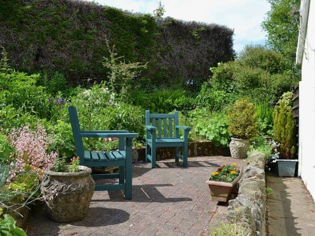 The sitting out area is well planted | Etive Cottage, Warenford, near Belford