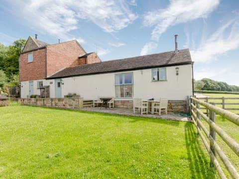 Exterior with large garden | Barn Owl Lodge - Millfields Farm, near Carsington