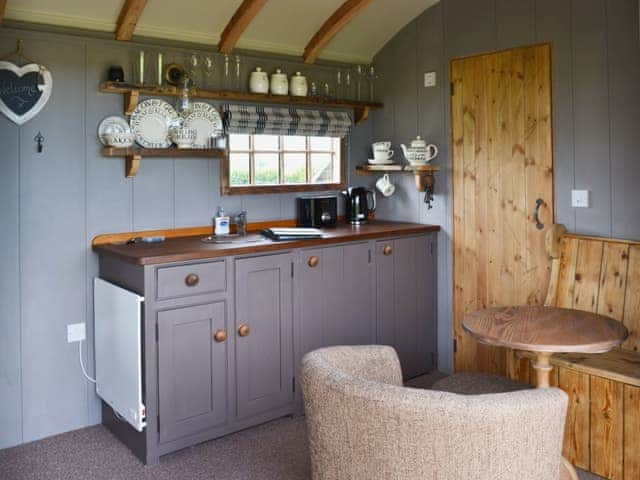 Kitchen and dining area | The Swaledale - West Hale Shepherd&rsquo;s Huts, Burton Fleming, near Filey