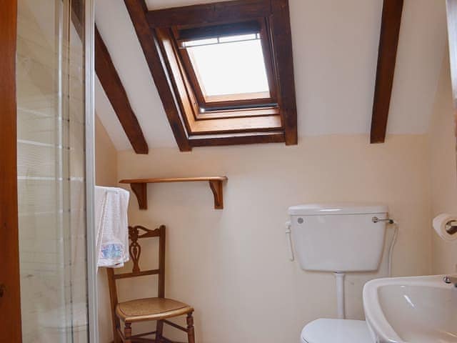 The twin room boasts an en-suite shower room | The Oast House, Whatmore, near Tenbury Wells