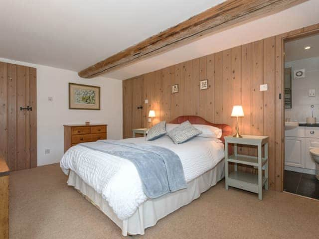 Large, comfortable double bedroom | Cowdber Barn, Burrow, Kirkby Lonsdale