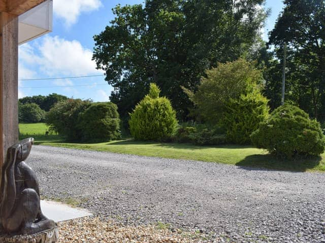 View from porch | Grange Farm Holiday&rsquo;s - Red Squirrel Lodge - Grange Farm Holidays, Wootton, near Ryde