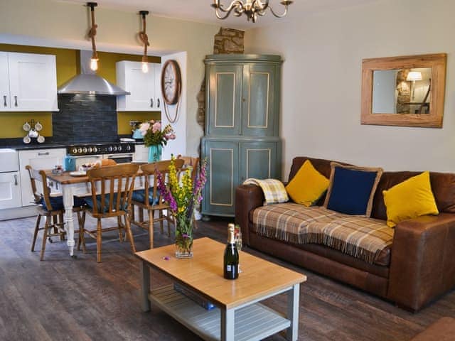 Lounge area with wood burner | Rose Cottage, Beadnell