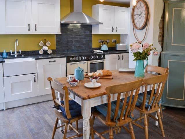 Kitchen and dining area | Rose Cottage, Beadnell