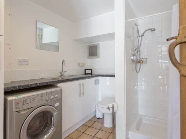 Shower/utility room with WC | Torfield - Lower Elsford Farm, Lustleigh, near Bovey Tracey