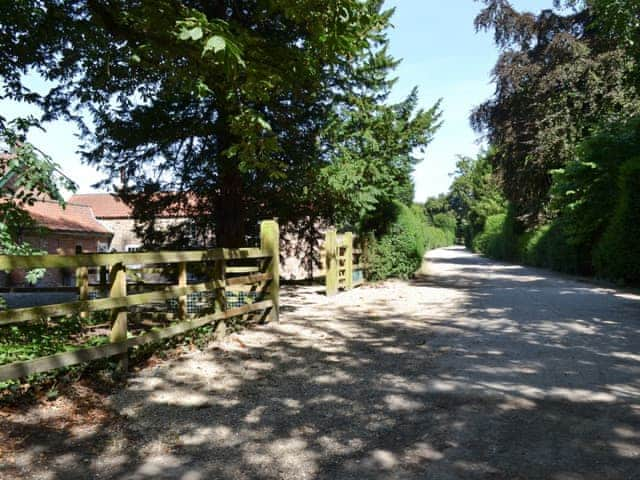 Gated entrance | The Garden Cottage - Thorpe Hall Cottages, Rudston, near Bridlington