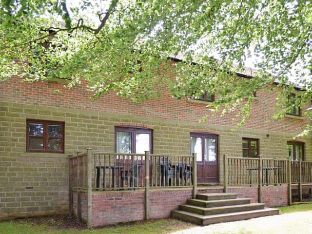 Rear entrance and terrace | Edale Cottage - Knockerdown Cottages, Carsington, near Ashbourne