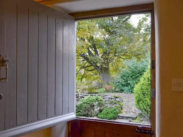 Stable style door to garden | The Old Stable, Barber Booth, near Edale