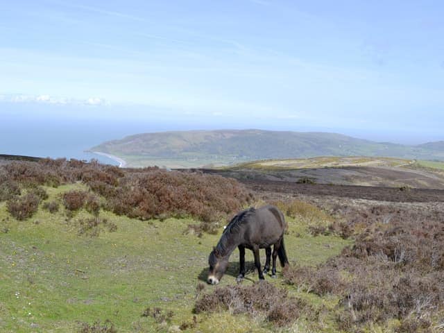 The rugged beauty of Exmoor looking over the Vale of Porlock