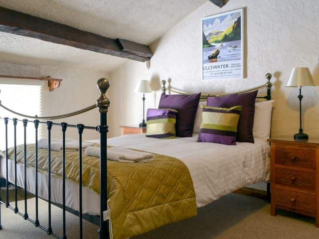 Large bedroom with double bed and additional single | Rose Patch Cottage, Keswick