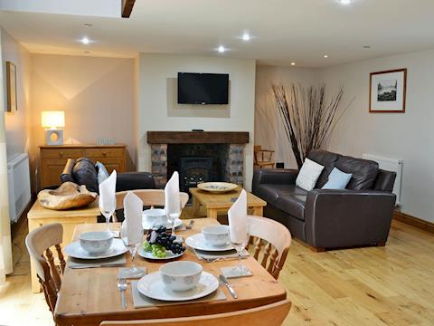 Light and airy open plan living space | Aden Barn, Allonby, near Silloth