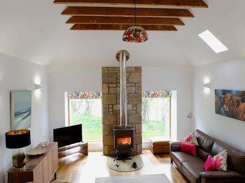 Stylish living area | The Barn, Kildary, near Tain