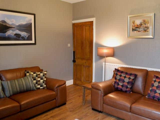 Attractive living room with wood burner | Glaramara, Kendal