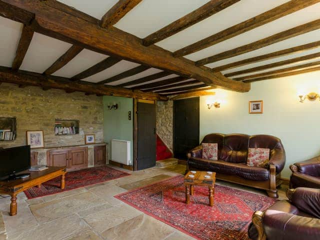 Characterful living room with beamed ceiling | Highbury Cottage - Church Bank Cottages, Hathersage