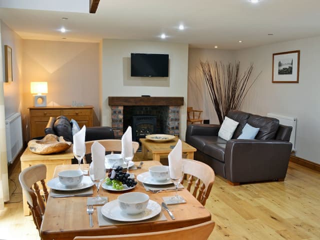 Light and airy open plan living space | Aden Barn, Allonby, near Silloth