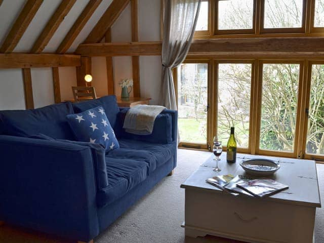 Beautifully presented living room with beams | Cowford Oast, Eridge Green, near Tunbridge Wells