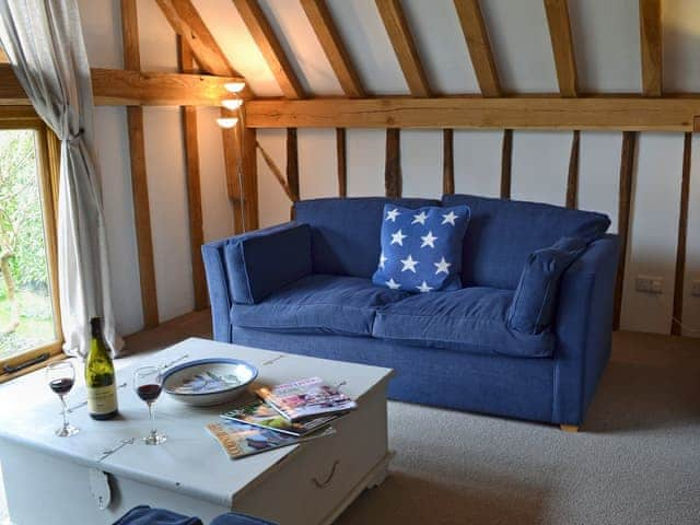 Beautifully presented living room with beams | Cowford Oast, Eridge Green, near Tunbridge Wells