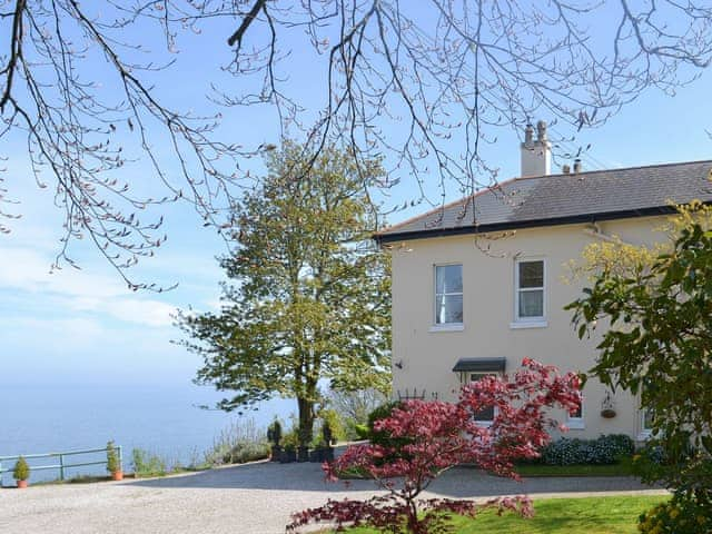 Imposing elevated property high above the English Channel