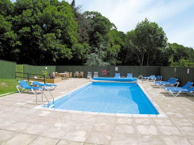 Shared swimming pool | Florina, Honey Pippin, Sundance - Horselake Farm Cottages, Cheriton Bishop