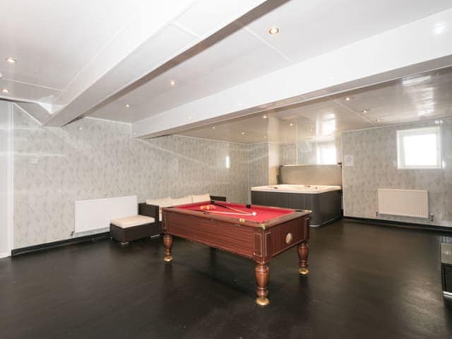 Games room with Hot Tub | Ocean View House, Blackpool