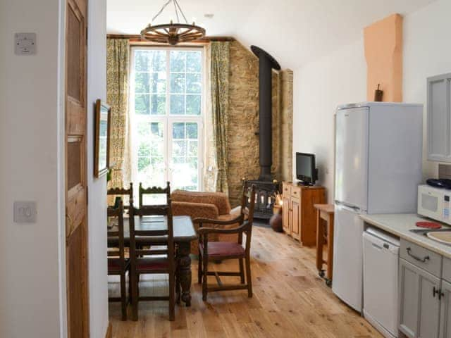 Wonderful open plan living space with wood burner | Stable Cottage - Peregrine Hall Cottages, Lostwithiel