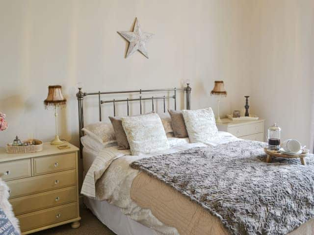 Stylish double bedroom | Ferncliffe Cottage, Thropton, near Morpeth