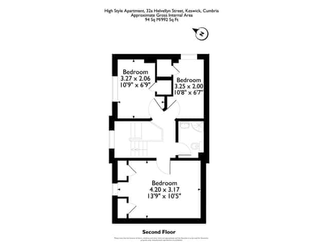 Floor plan of second floor | High Style, Keswick