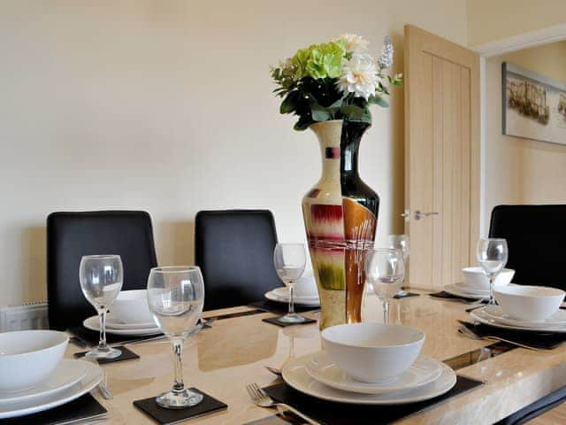 Elegant dining area | The Outlook - Underwood Farm, Stroat, near Chepstow