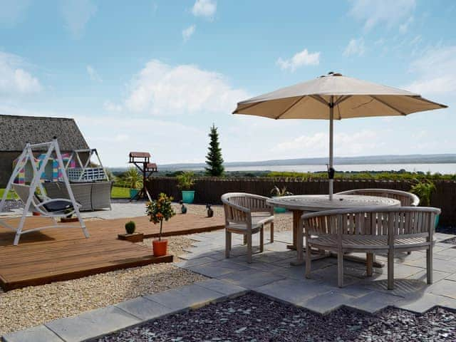 Wonderful outdoor eating area | The Outlook - Underwood Farm, Stroat, near Chepstow