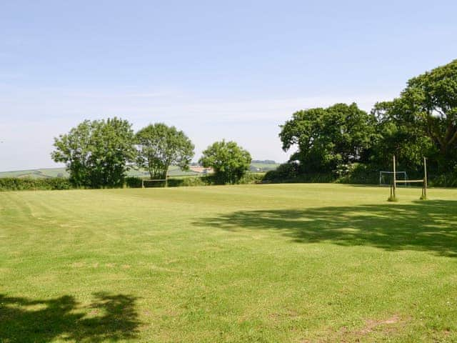 Well-maintained games field | Stowford Lodge Holiday Cottages, Langtree, near Great Torrington