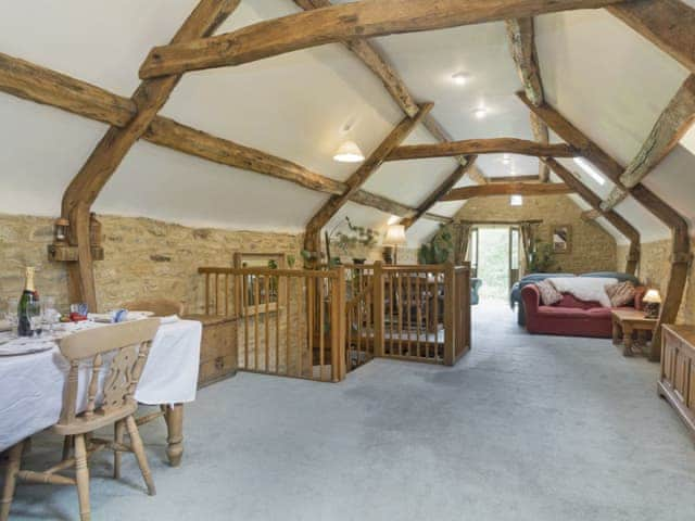 Thoughtfully renovated living/dining room | Flowers Barn, Middle Duntisbourne, near Cirencester