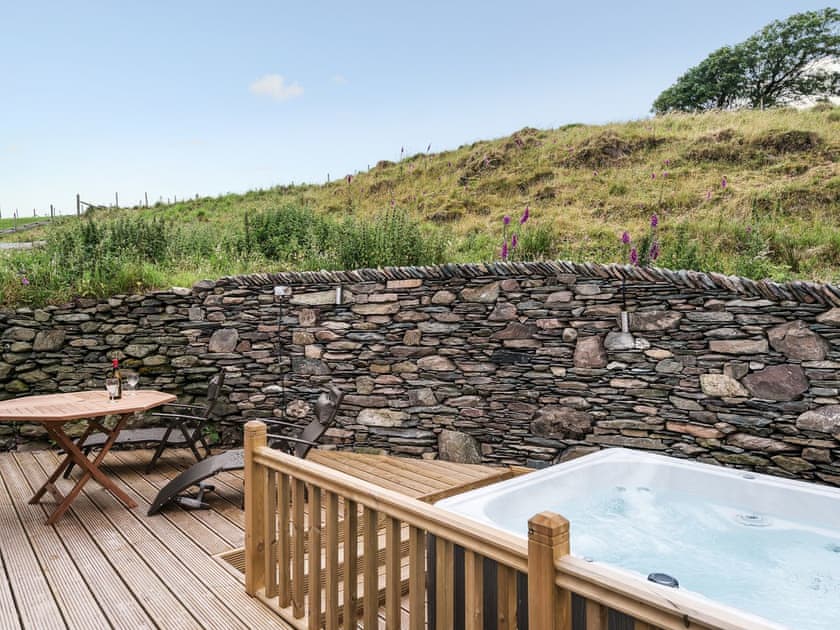 Hot tub | The Cottage - High Lowscales, Whicham Valley, near Millom