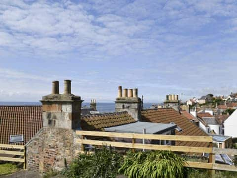 Spectacular views over the Firth of Forth from the garden | Anchor Cottage, Pittenweem, near Anstruther