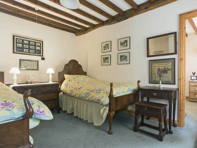 Comfortable twin bedroom | Flowers Barn, Middle Duntisbourne, near Cirencester