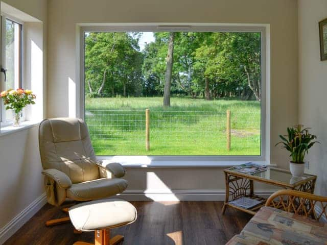 Sitting room with great window view | Bruno&rsquo;s Bothy, Wigton