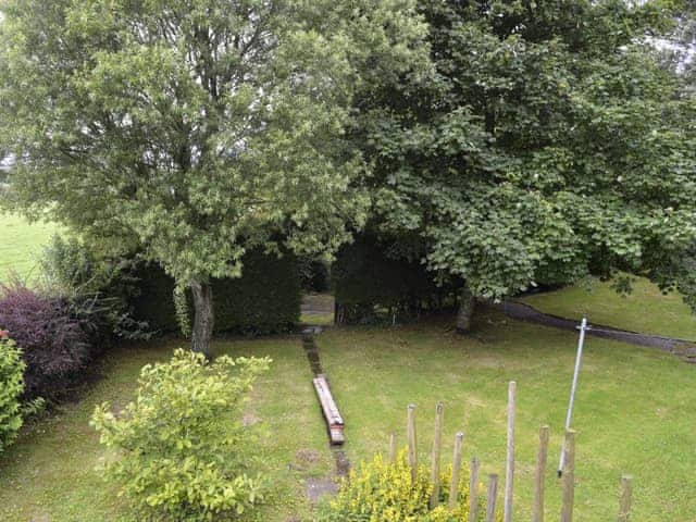 Aerial view of the garden | Grooms Cottage - Arkleby Holiday Homes, Arkleby, near Cockermouth