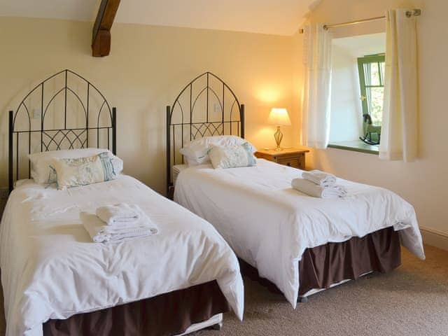 Well presented twin bedroom | Spindlestone Mill Apartments -The Loft - Spindlestone Mill Apartments, Belford, near Bamburgh