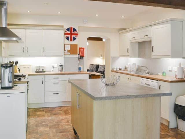 Large well equipped kitchen | Wheel Rooms - Spindlestone Mill Apartments, Belford, near Bamburgh