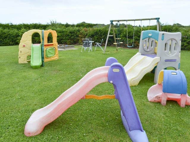 Spacious outdoor children&rsquo;s play area | Clapham Holme Farm Cottages, Great Hatfield, near Hornsea