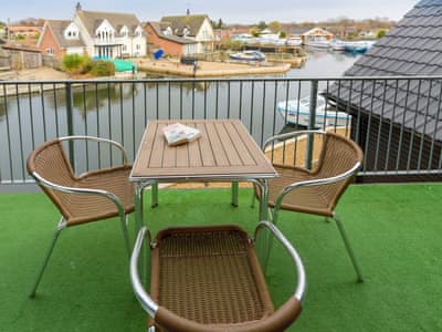 Spacious balcony | Grebe - Daisy Broad Lodges, Wroxham